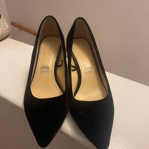 Gorgeous Velvet & Gold Heel